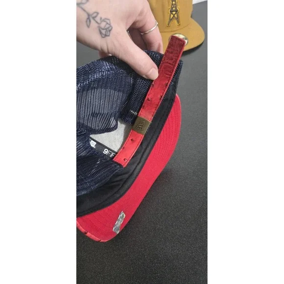 3pc New Era Hat Cap Houston Oilers Texans Sz 6 7/8 Fitted NFL Football Texas EUC - Picture 6 of 9